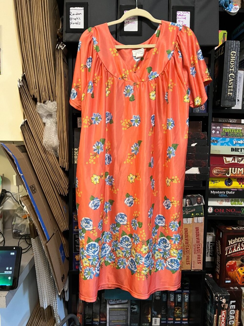 Lati Fashion Intimates Collection Floral House Dress / Lounger Women's Plus 3X - Picture 2 of 4